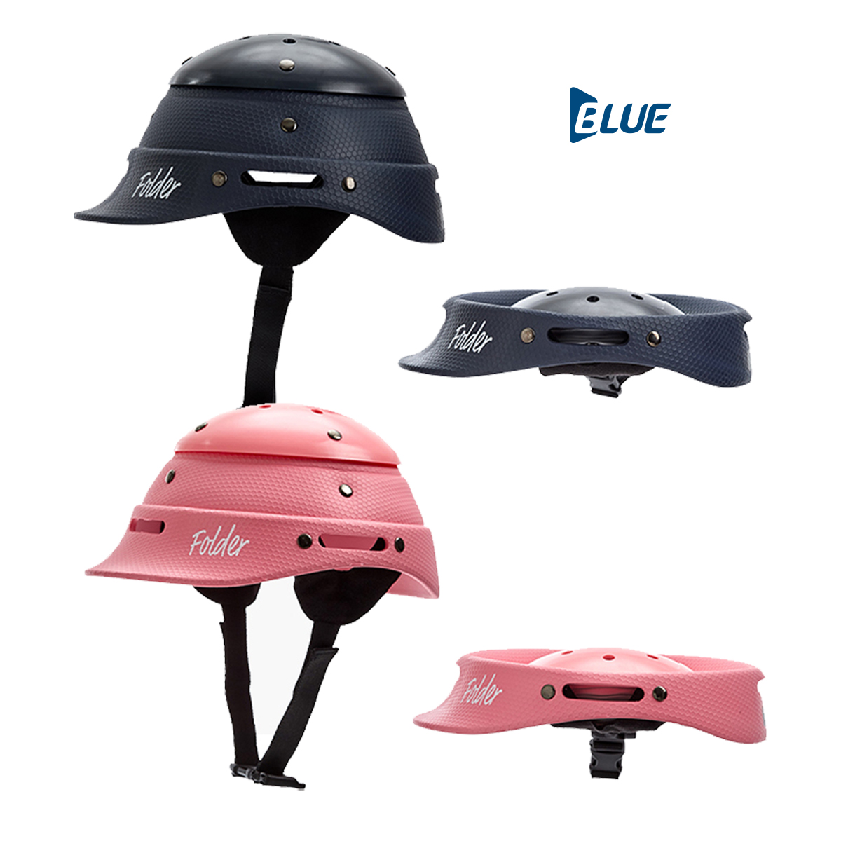 블루 킥보드(전기자전거) 헬멧